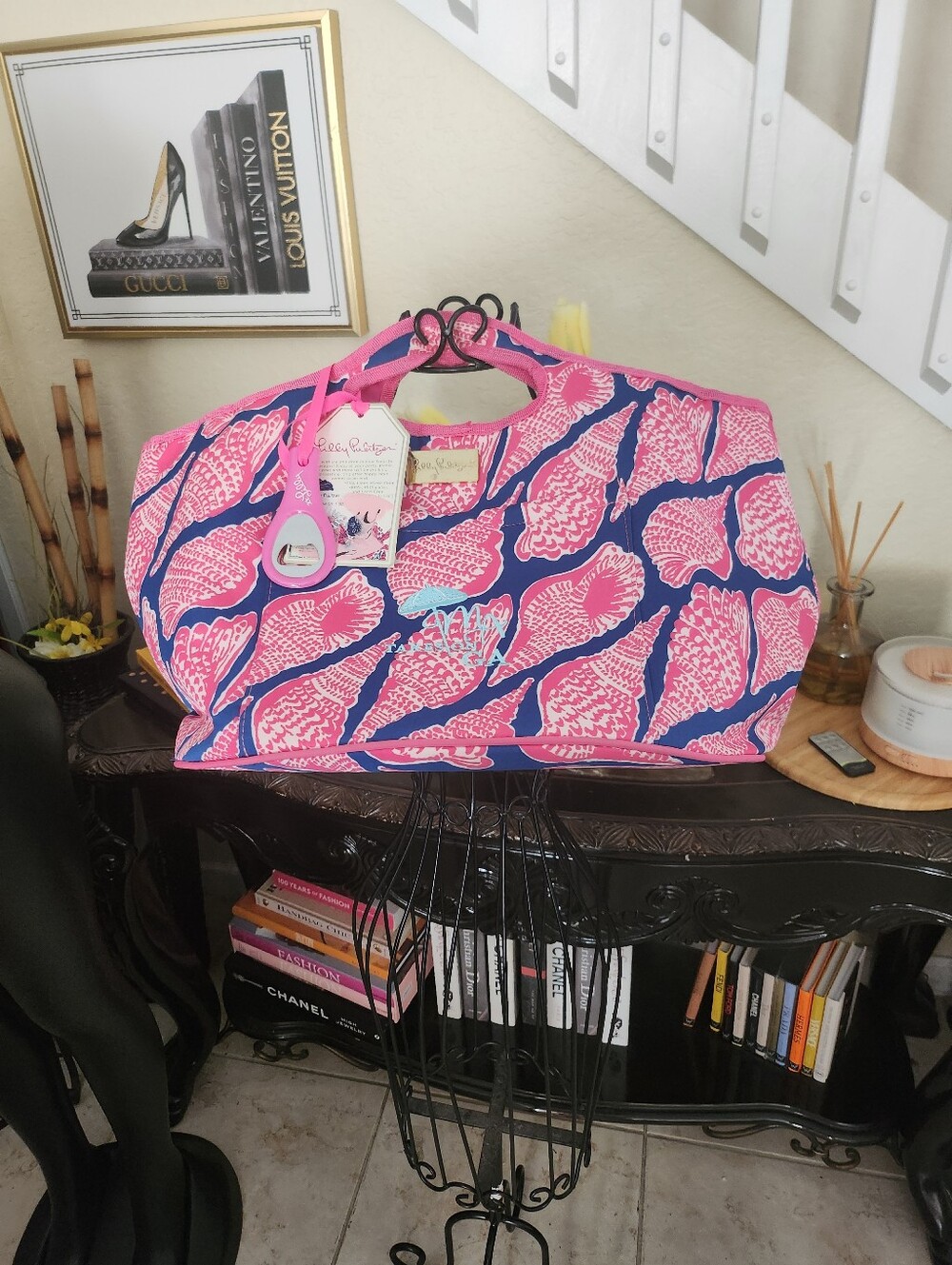 Lilly Pulitzer "Cute As A Shell" insulated beach cooler tote